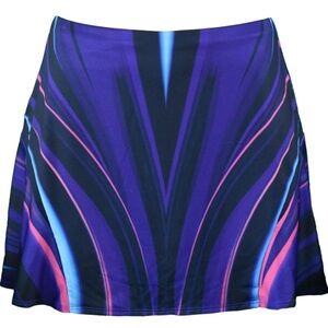 Lucky in Love Vibrant Purple and Blue Skirt Tennis Skirt